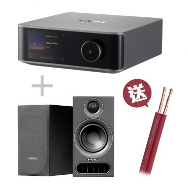 【優惠組合】WiiM Amp Ultra 串流綜擴 + PMC prodigy 1 書架揚聲器