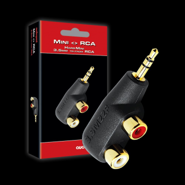 AudioQuest Hard Mini/RCA Adaptor (Male 3.5-2 x Female RCA)